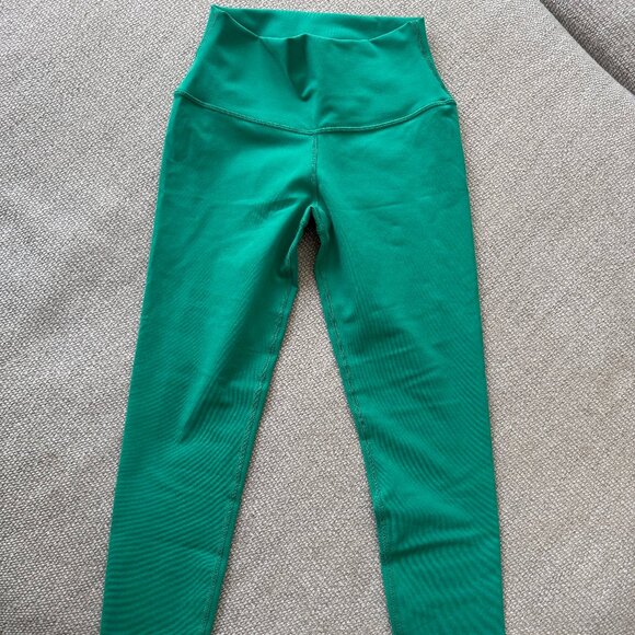 ALO 7/8 High Waist Airbrush Legging in Green Emerald - Size Small - Picture 2 of 9